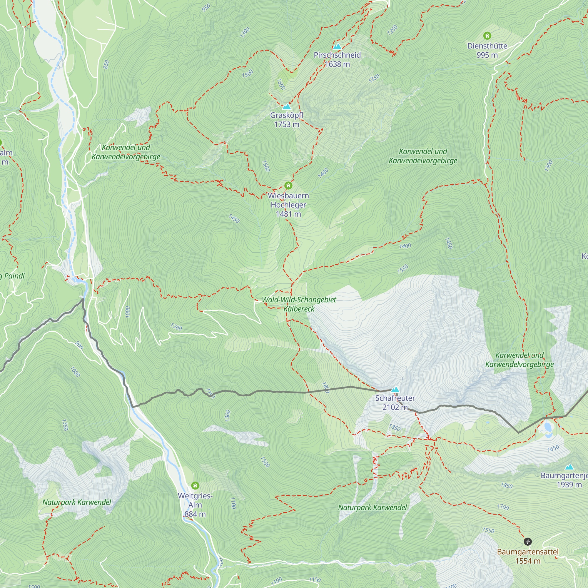 Moosenalm map