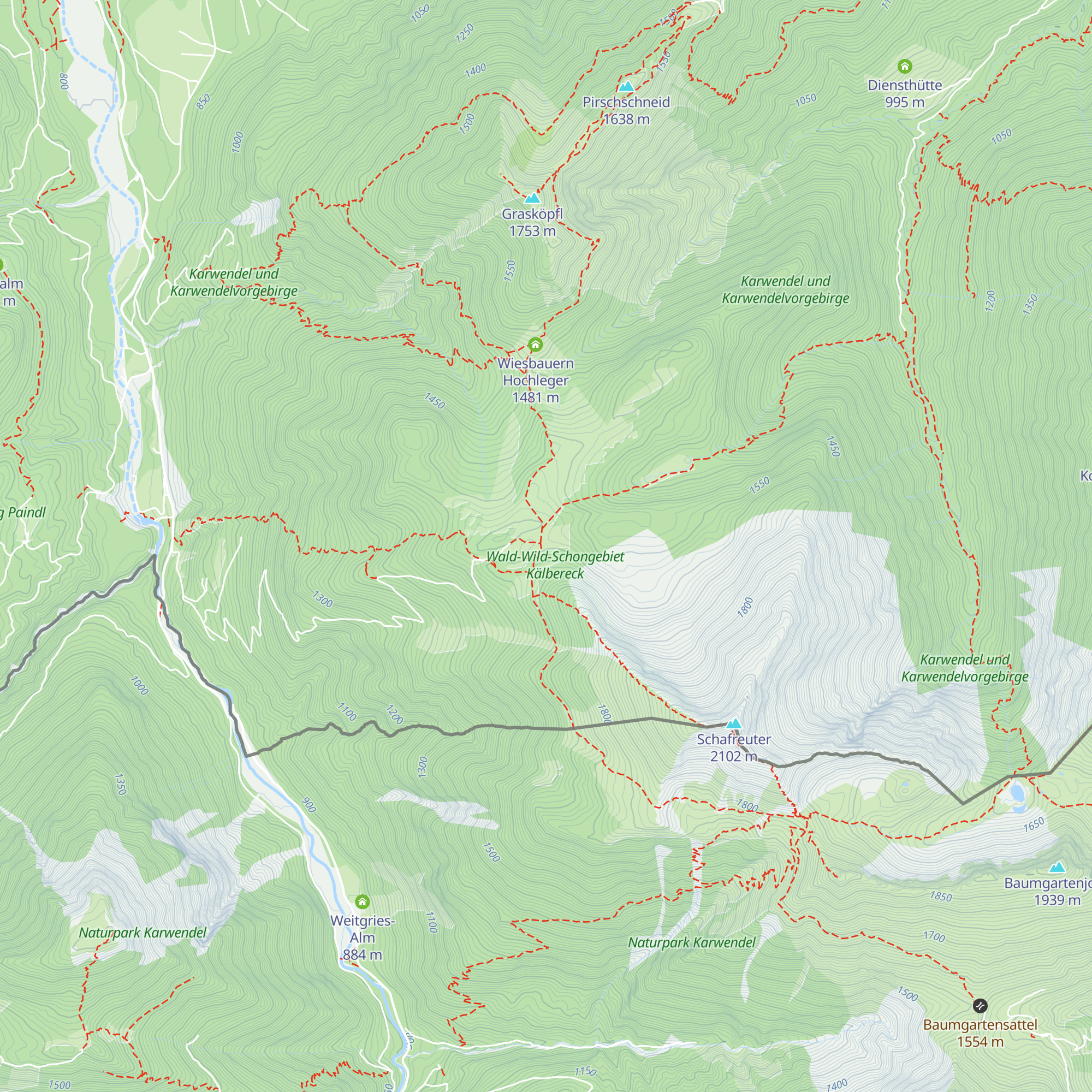 Moosenalm map