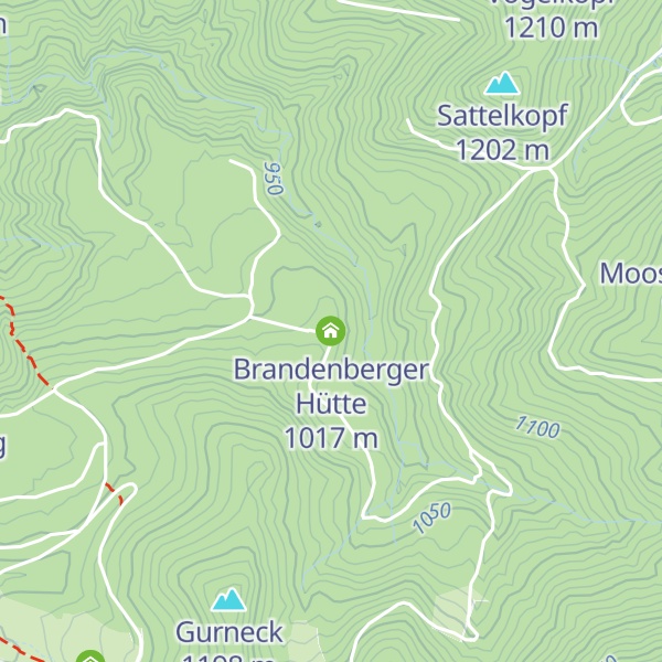 Map of Brandenberger Hütte
