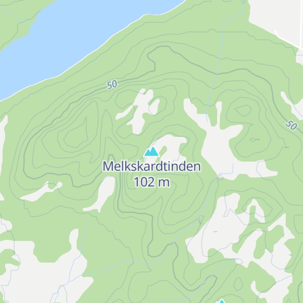 Map of Melkskardtinden