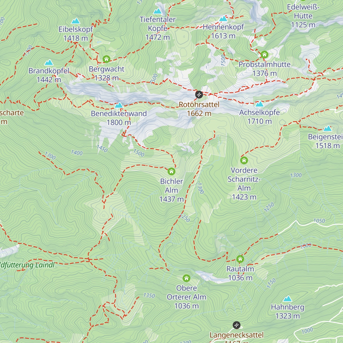 Bichler Alm map