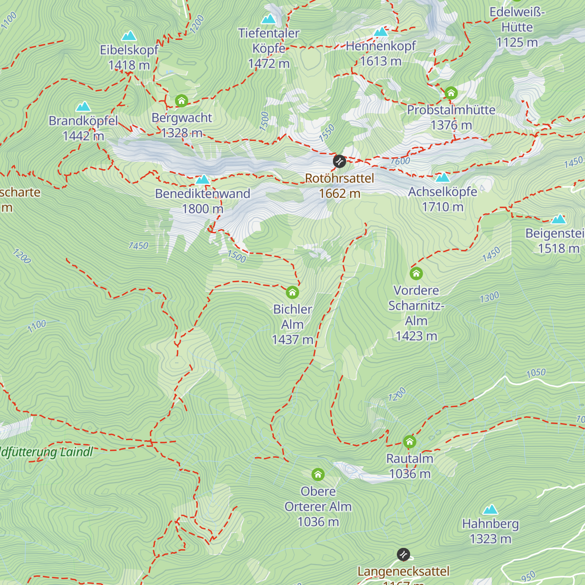 Bichler Alm map
