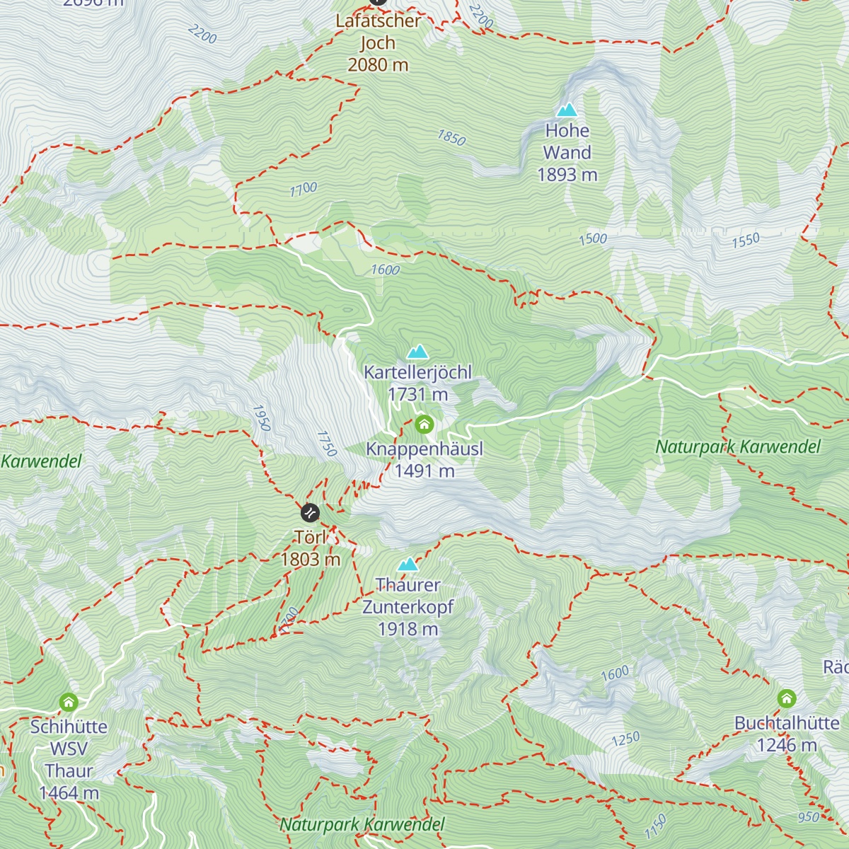 Knappenhäusl map