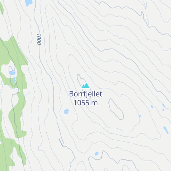 Map of Borrfjellet
