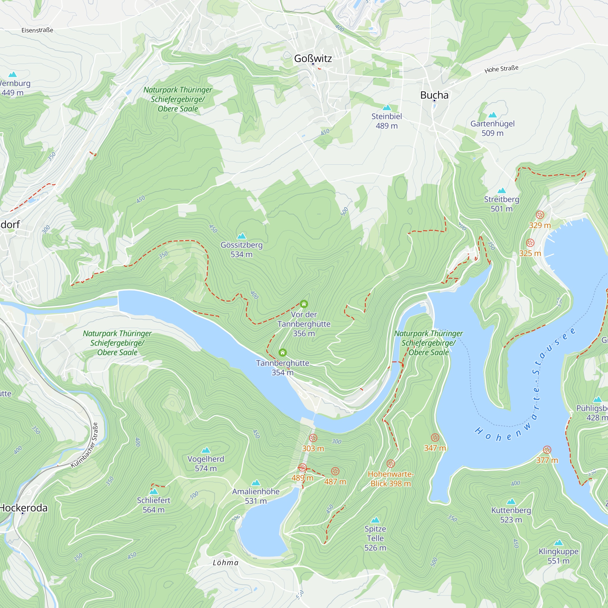 Vor der Tannberghütte map