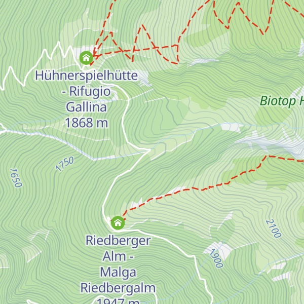 Map of Platzbergalm - Malga Piazza