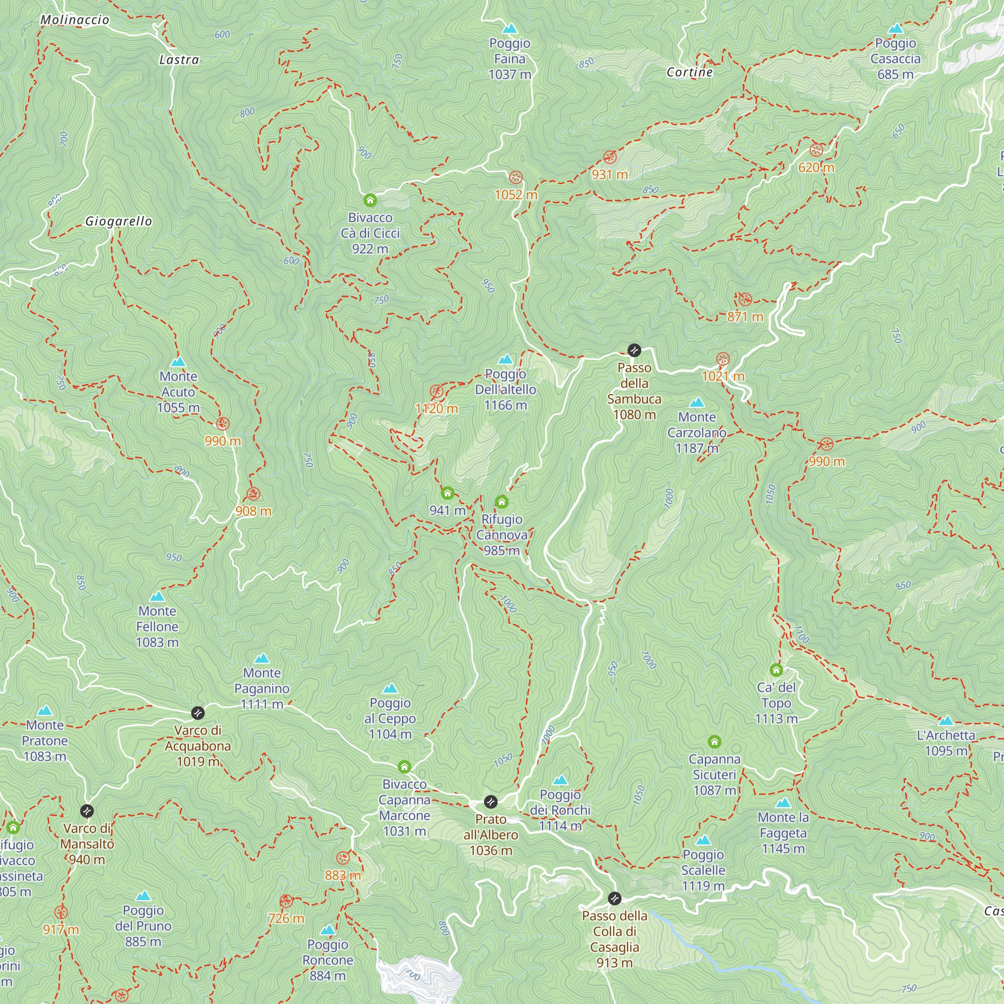 Rifugio Cannova map