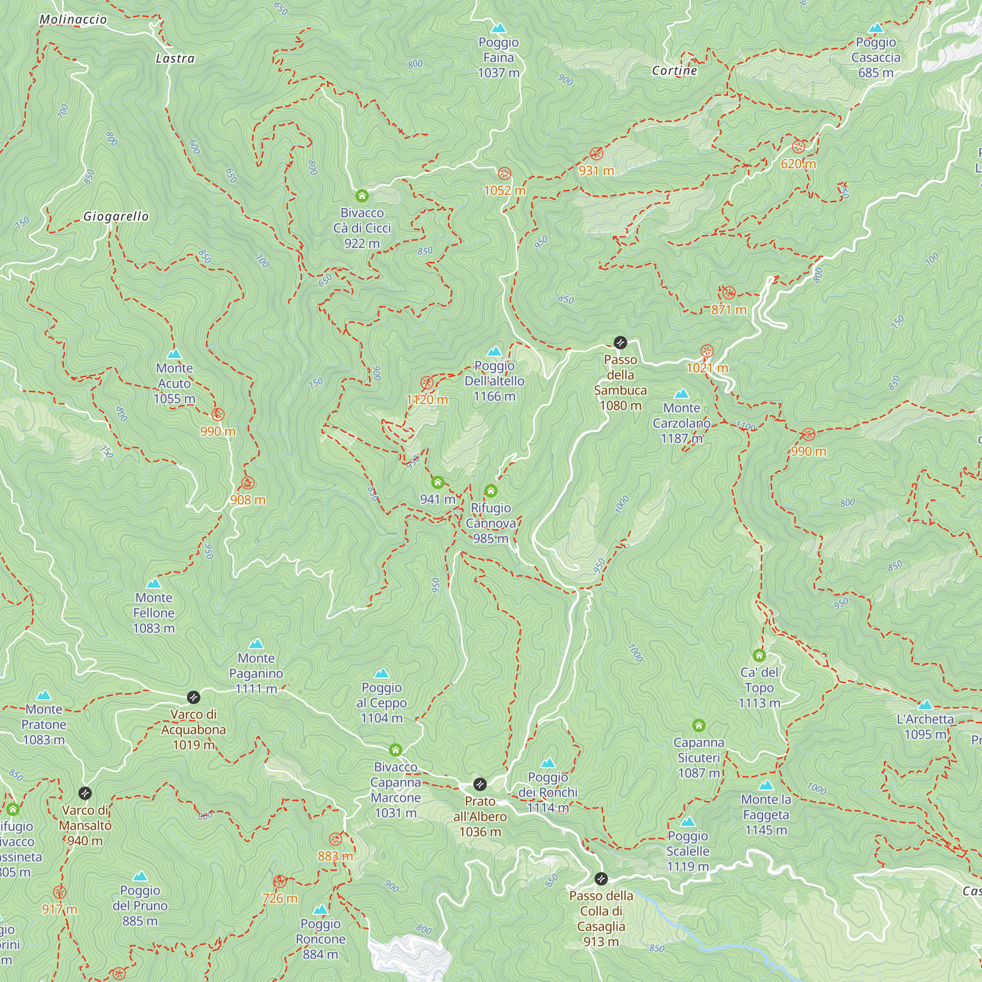 Rifugio Cannova map