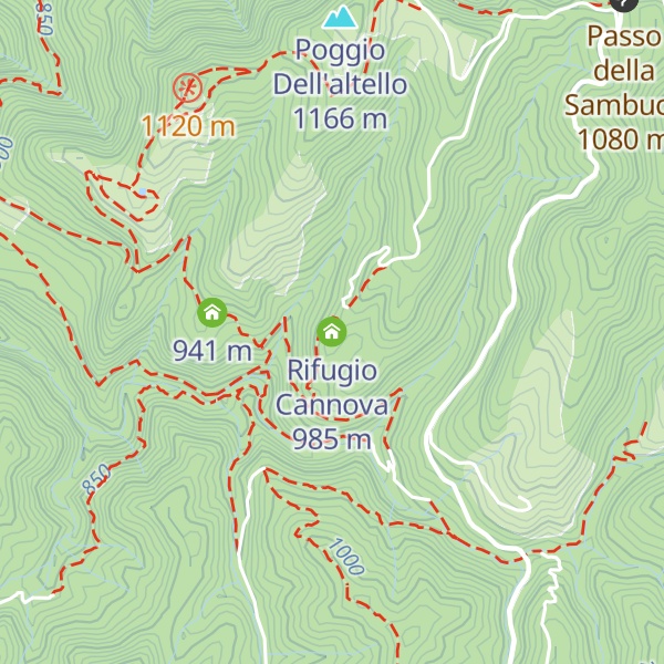 Map of Rifugio Cannova