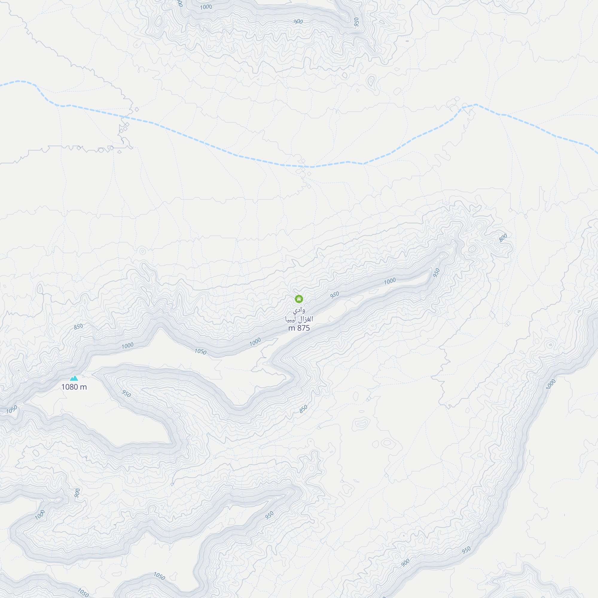 وادي الغزال ليبيا map