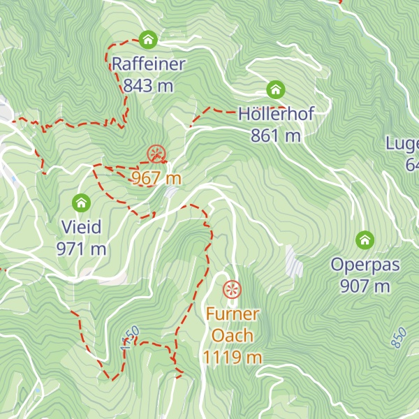 Map of Hotel Tschantnaihof