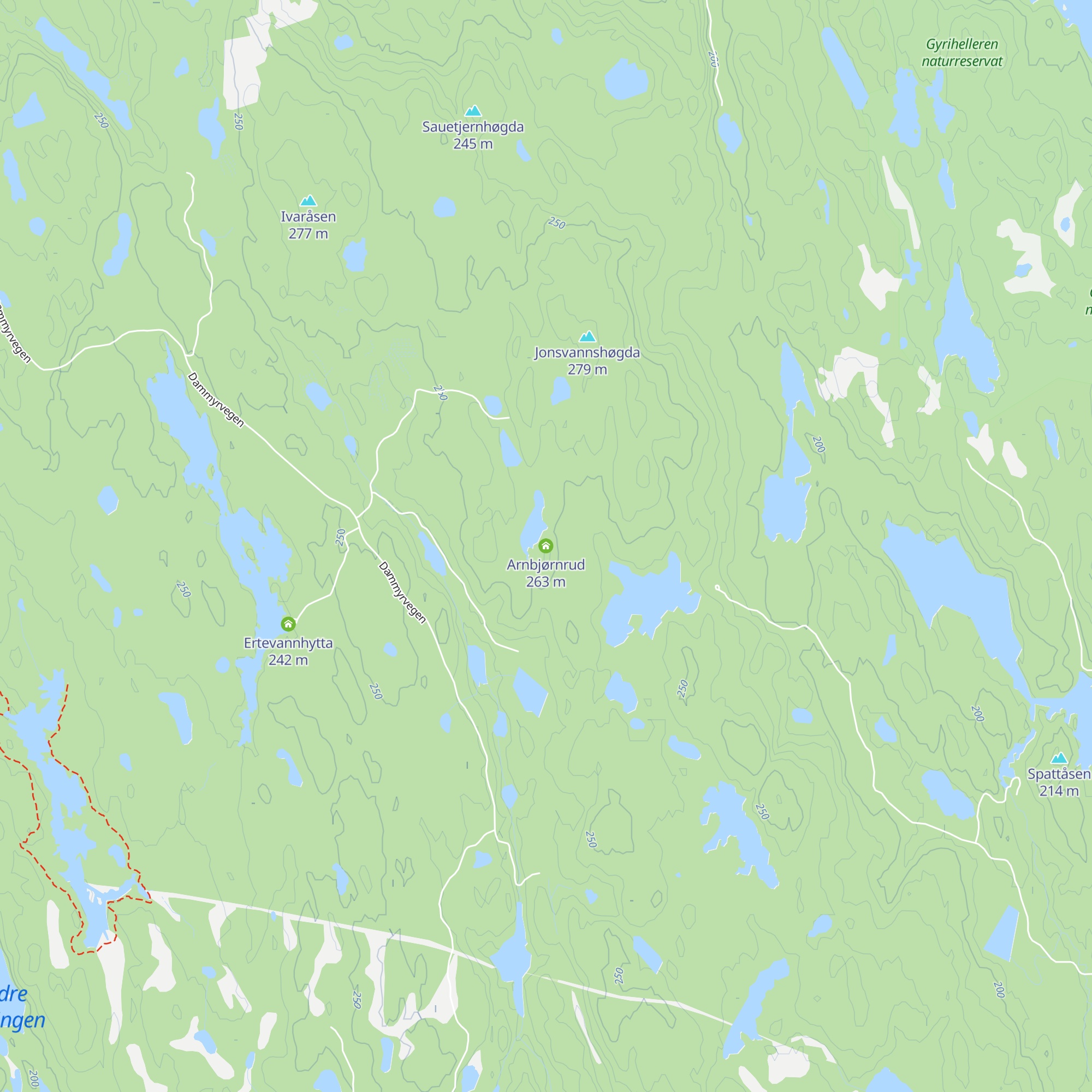 Arnbjørnrud map