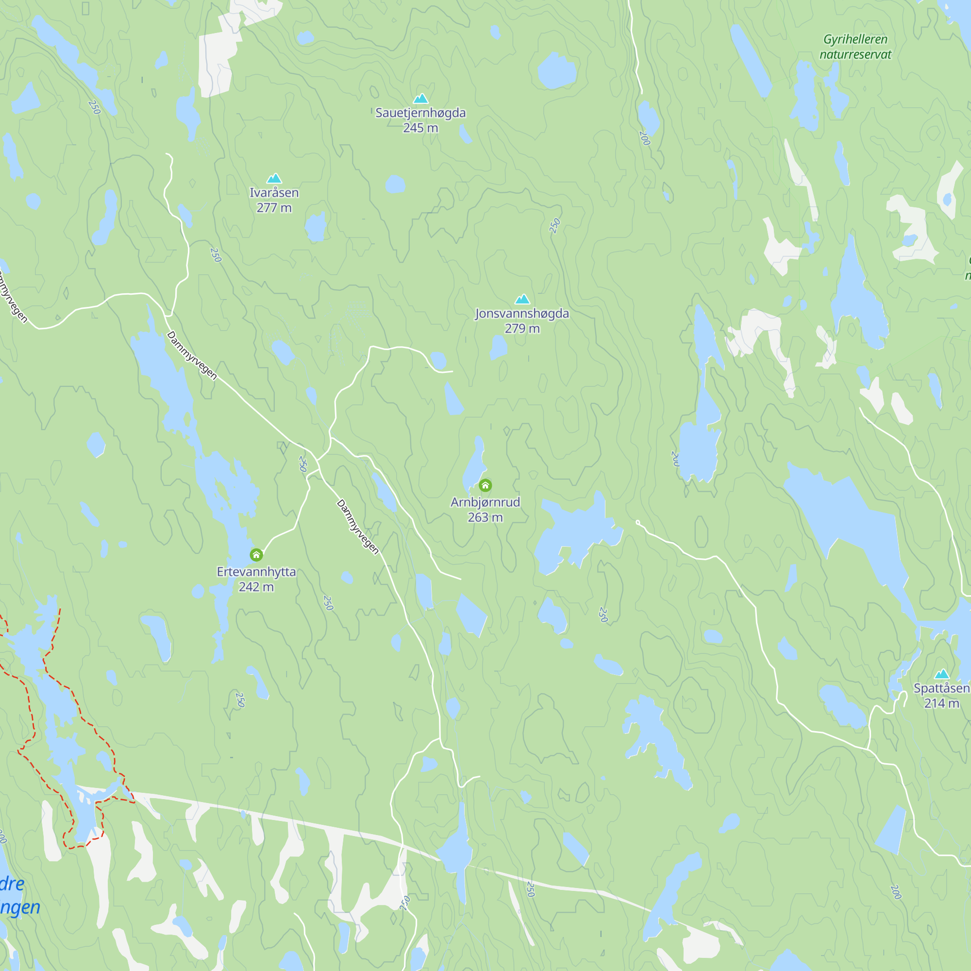 Arnbjørnrud map