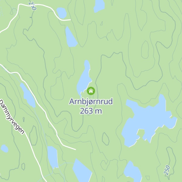 Map of Arnbjørnrud
