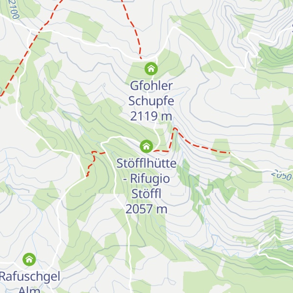 Map of Stöfflhütte - Rifugio Stöffl