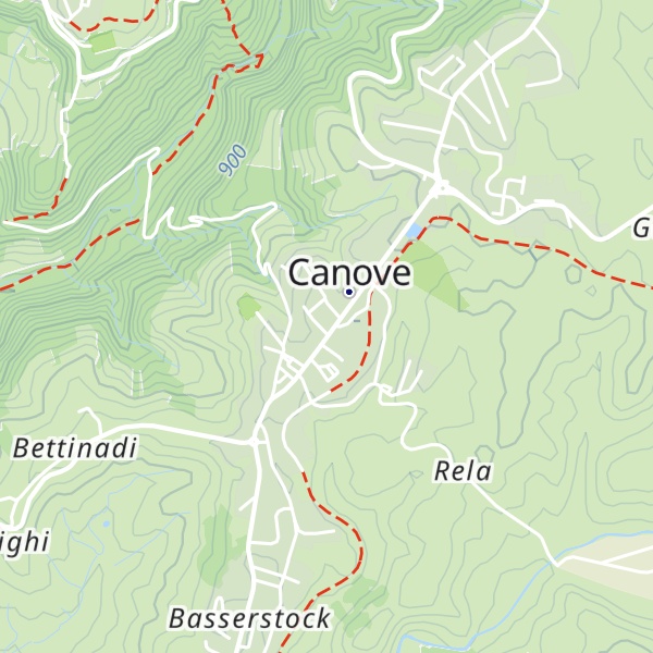 Map of Pro Loco Canove