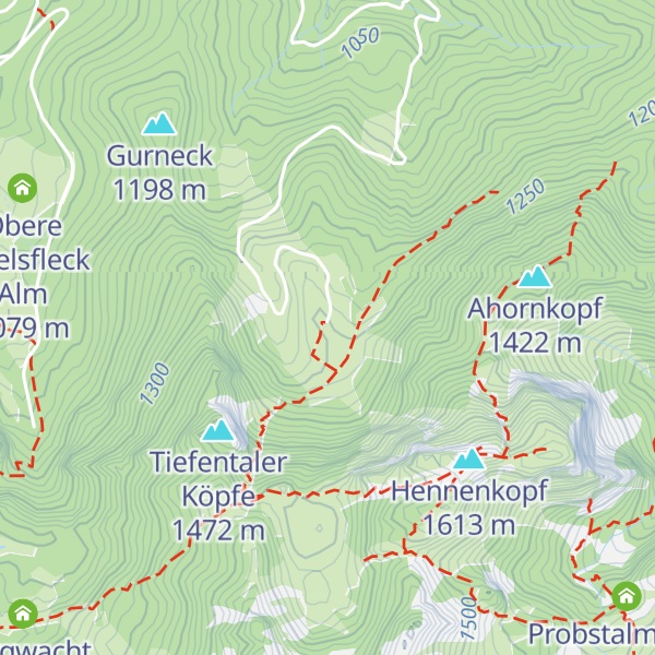 Map of Tiefental-Alm