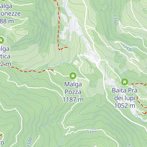 Map of Malga Pozze