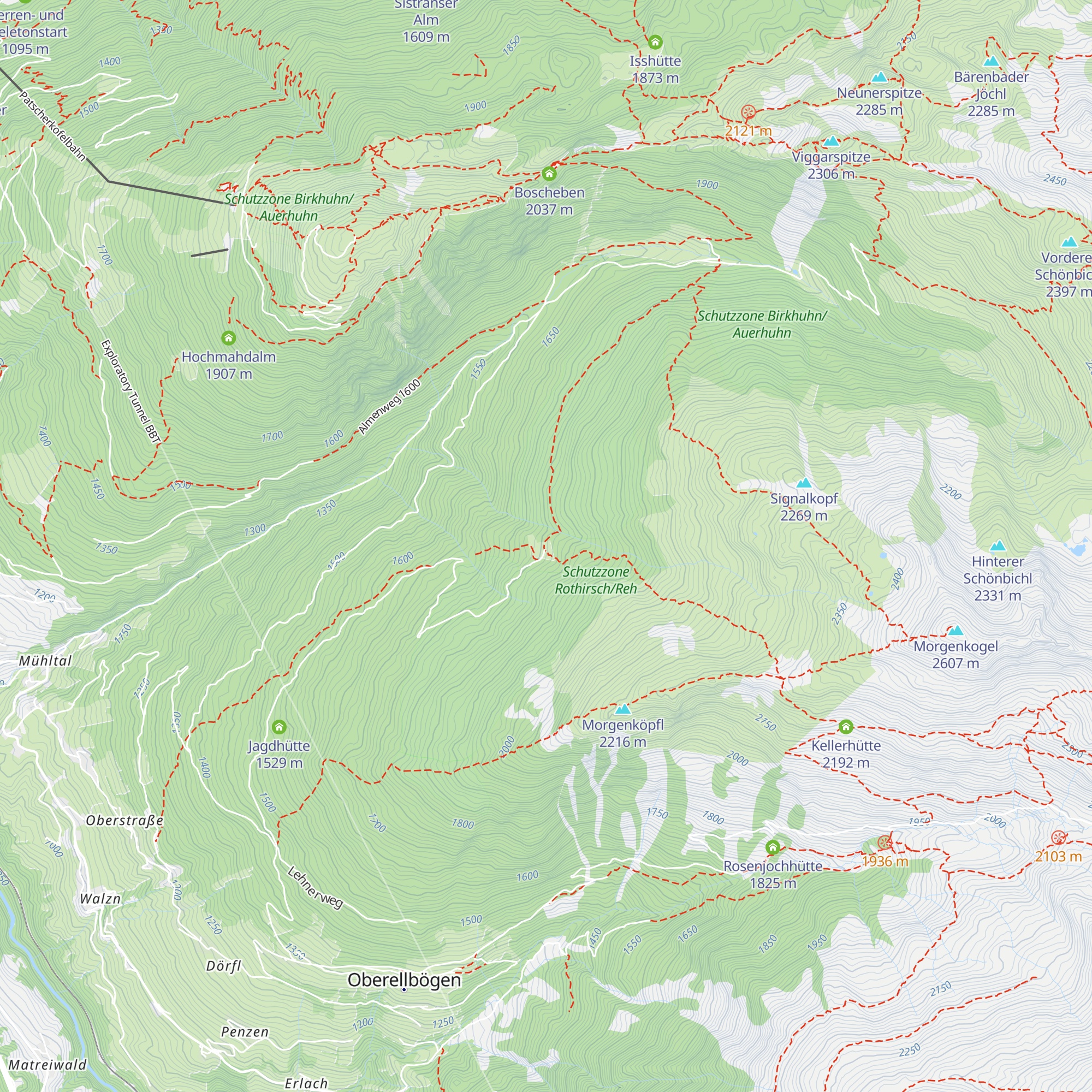 Profegl-Alm map