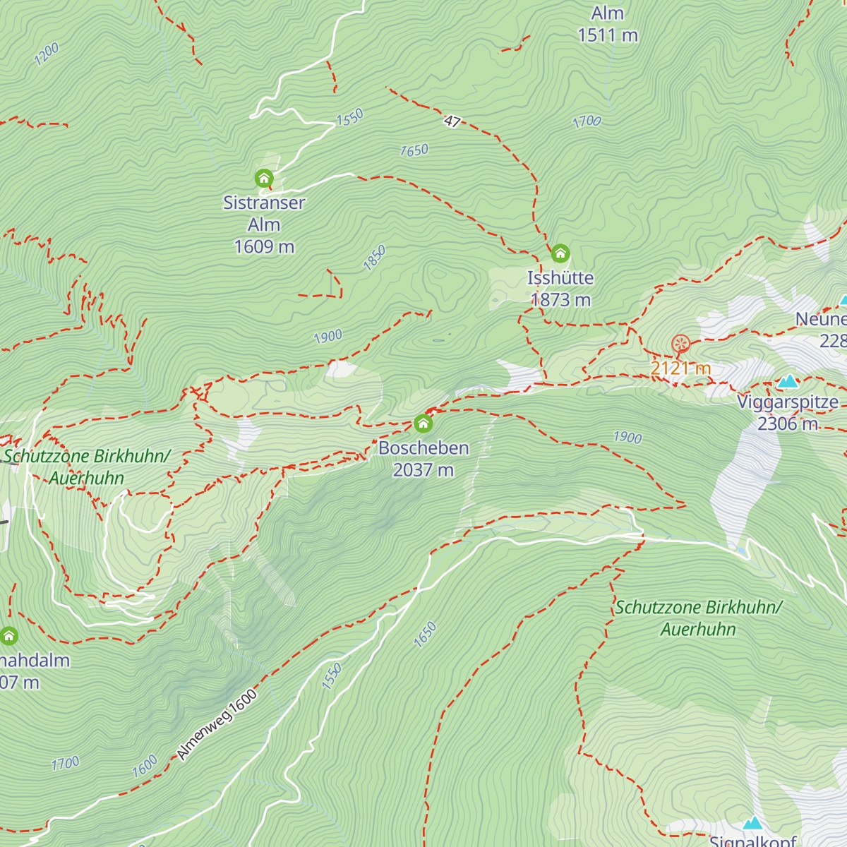 Boscheben map