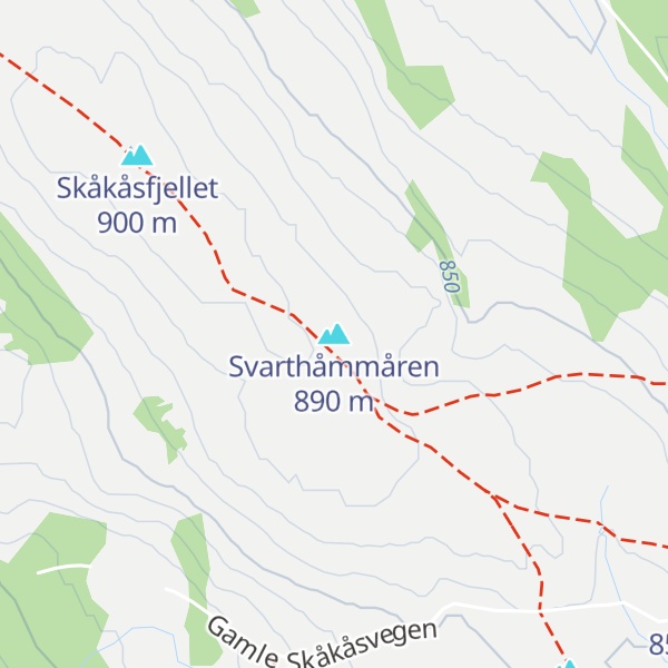 Map of Svarthåmmåren