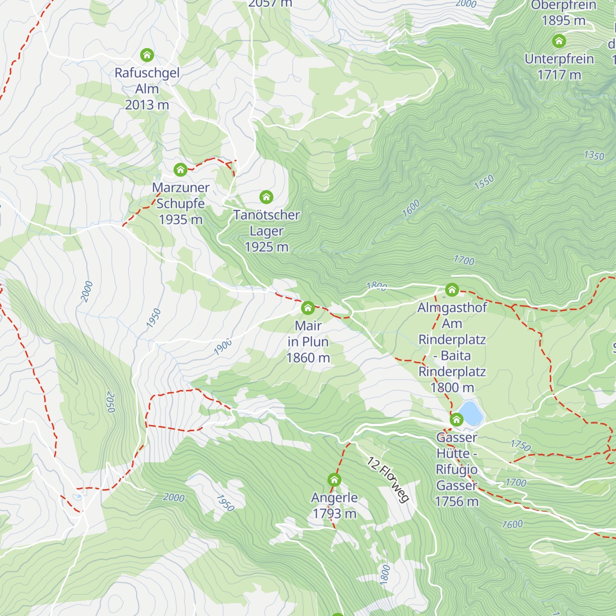 Mair in Plun map
