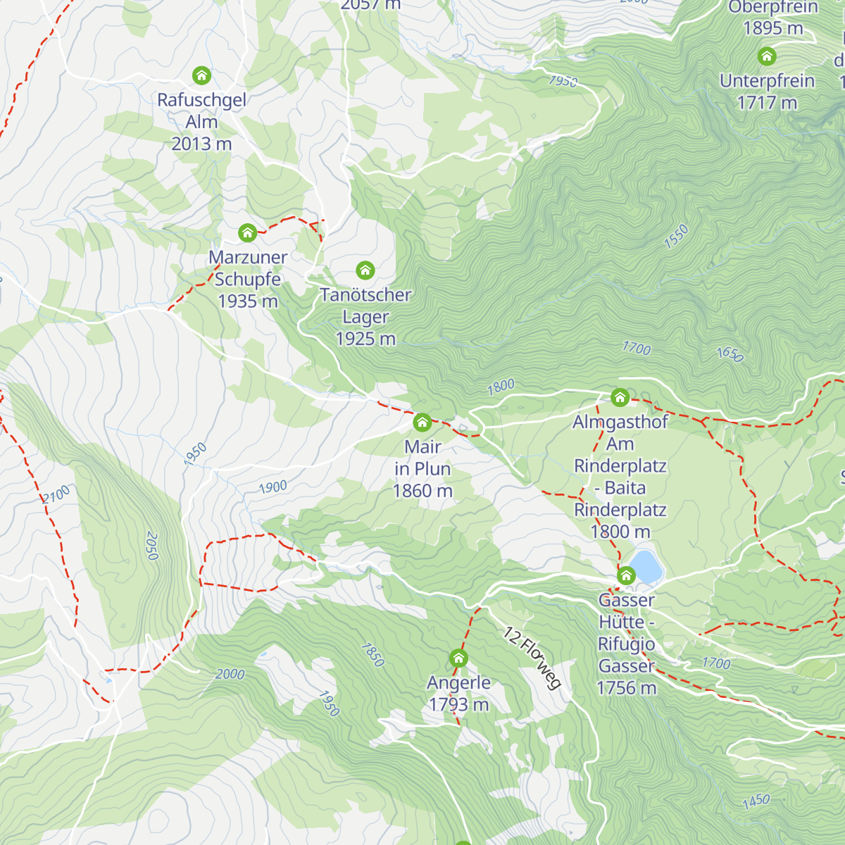 Mair in Plun map