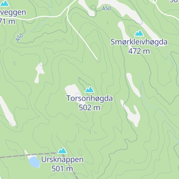 Map of Torsonhøgda