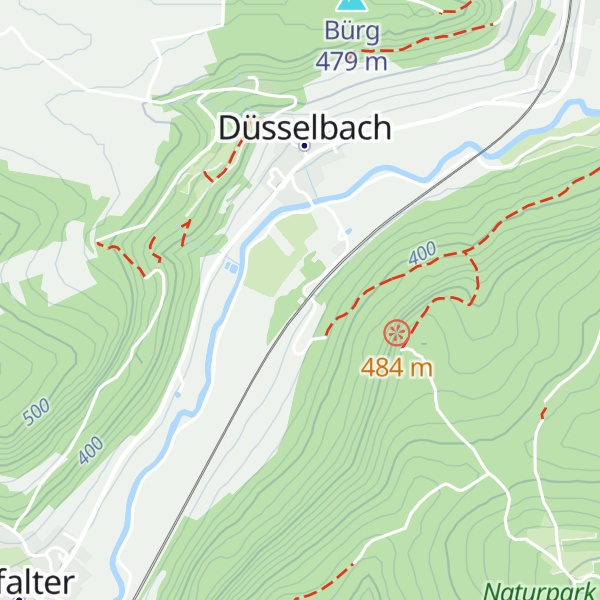 Map of Düsselbacher Hütte