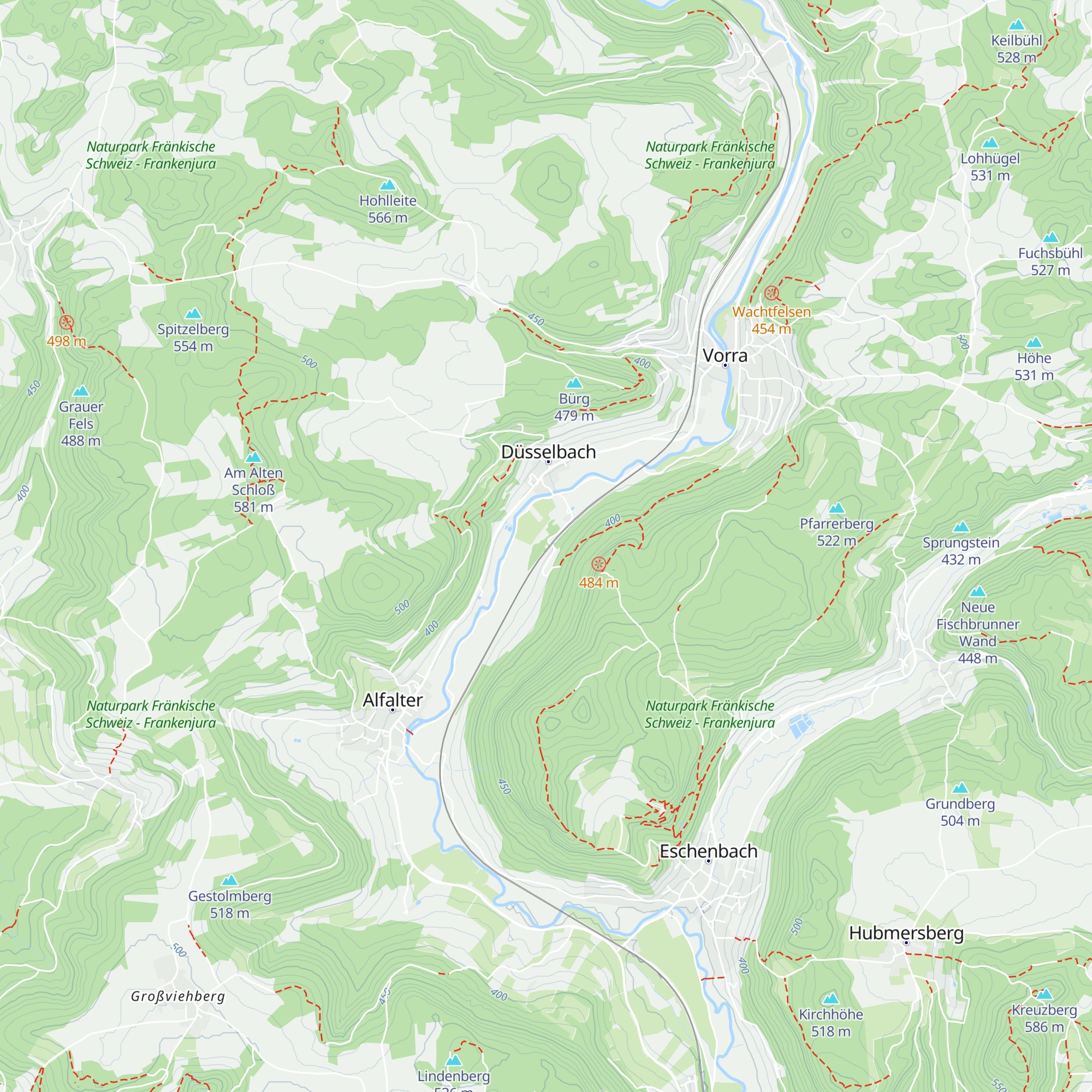 Düsselbacher Hütte map