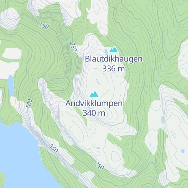 Map of Andvikklumpen