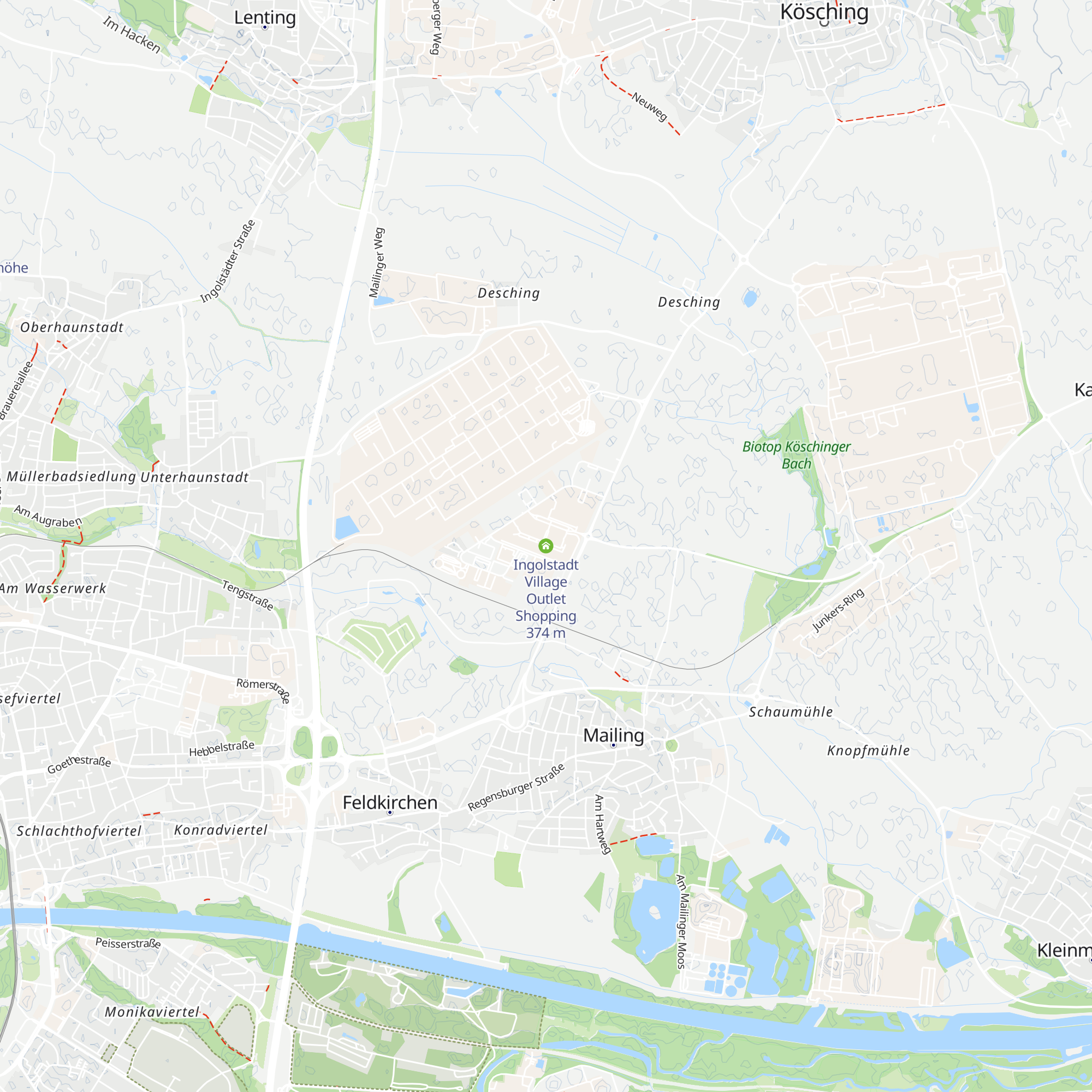 Ingolstadt Village Outlet Shopping map