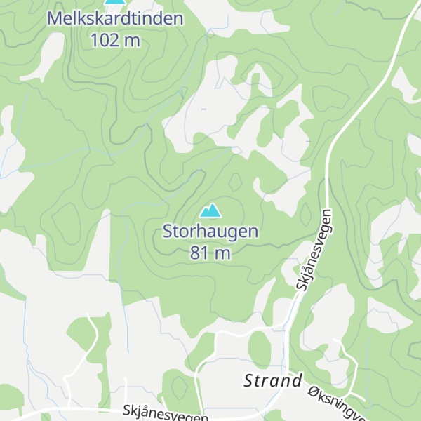 Map of Storhaugen