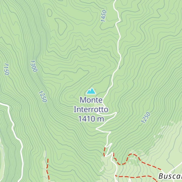 Map of Monte Interrotto