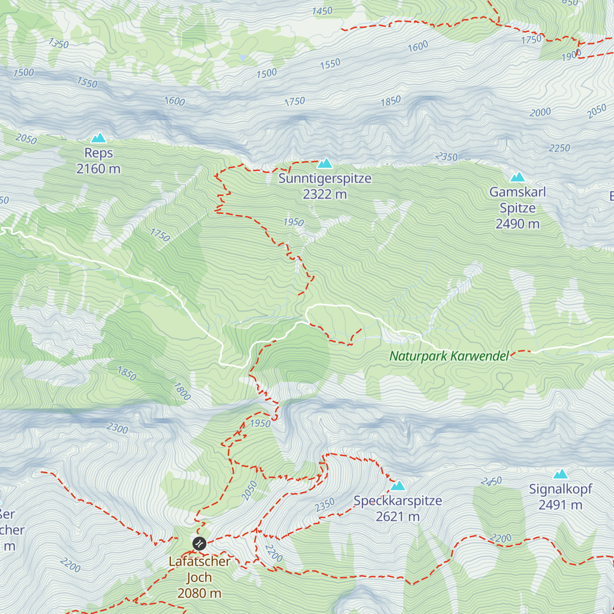 Hallerangeralm map