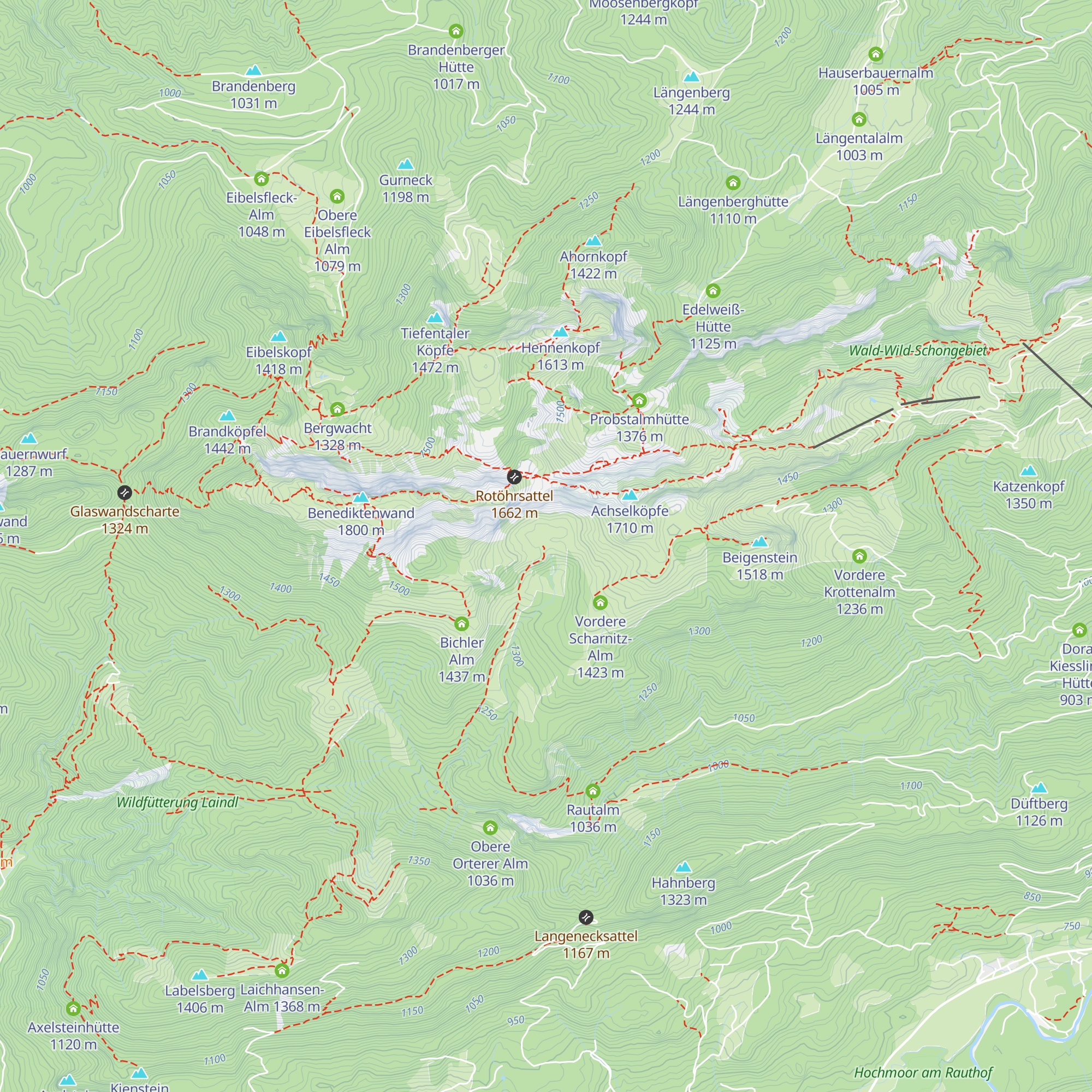 Hintere Scharnitz-Alm map