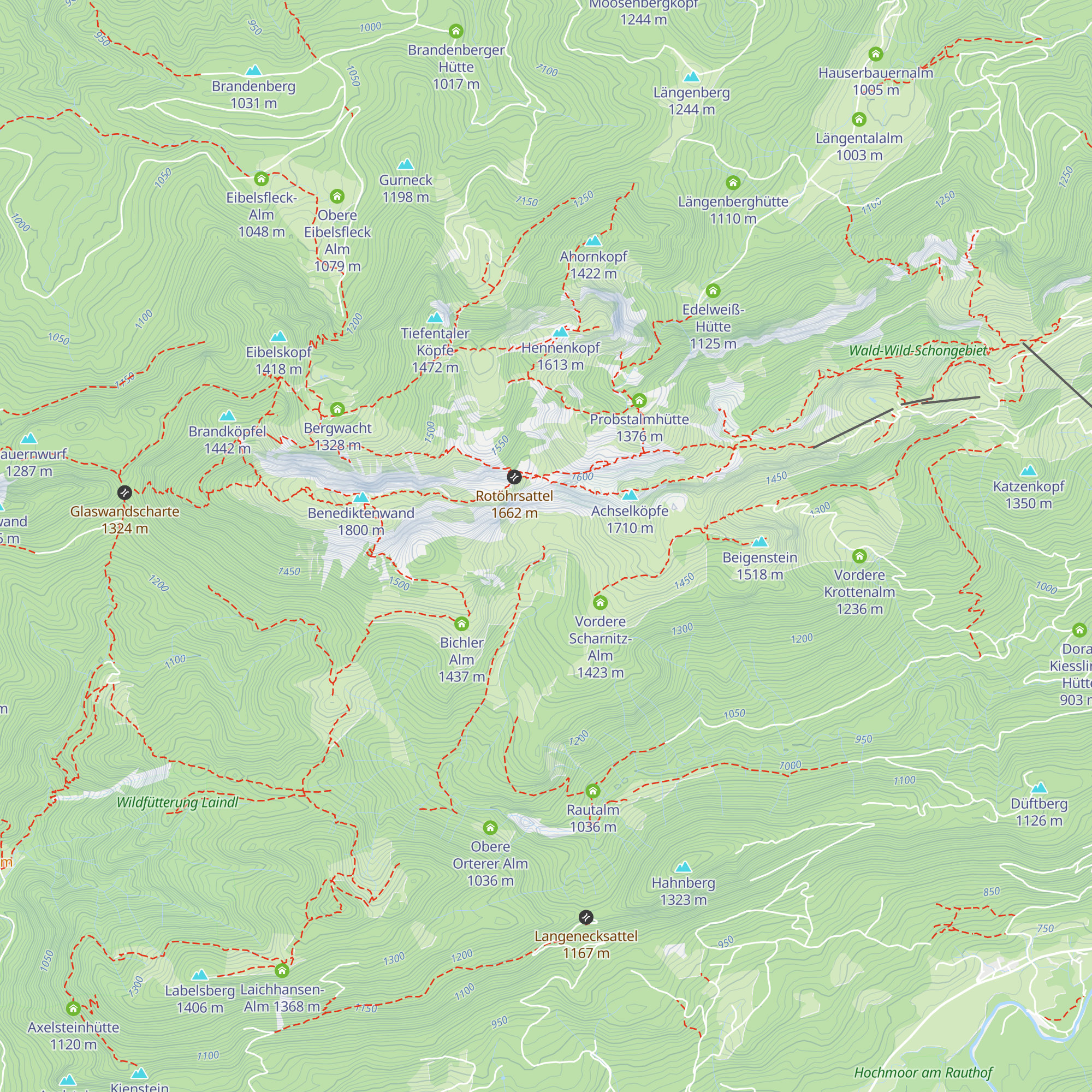 Hintere Scharnitz-Alm map