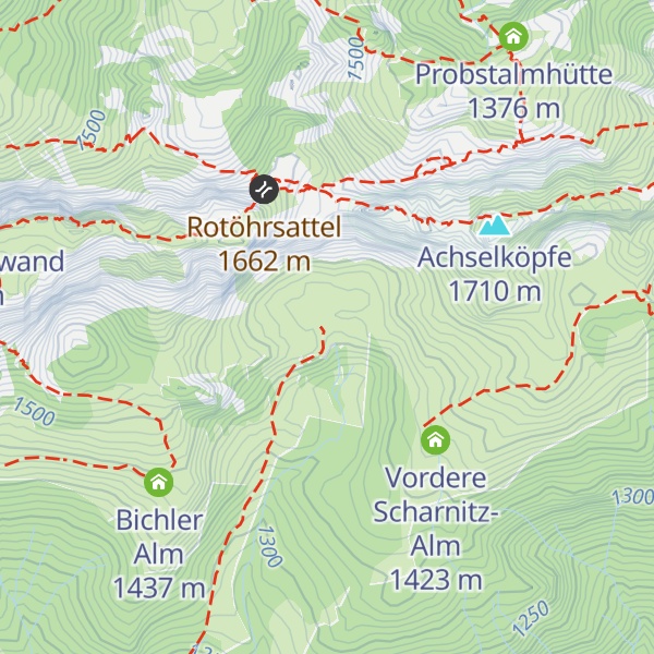 Map of Hintere Scharnitz-Alm