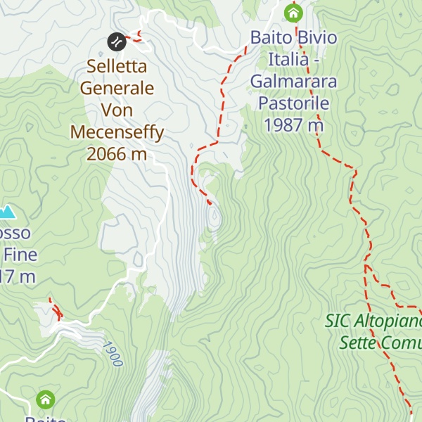 Map of Corno di Campo Verde