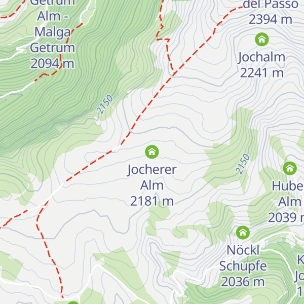 Map of Jocherer Alm