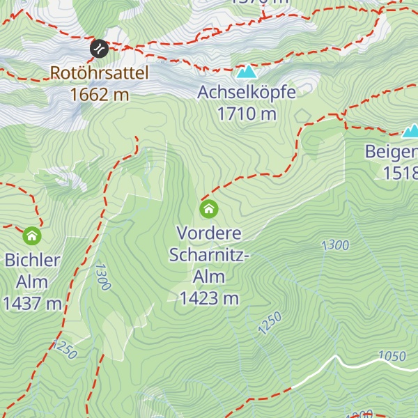 Map of Vordere Scharnitz-Alm
