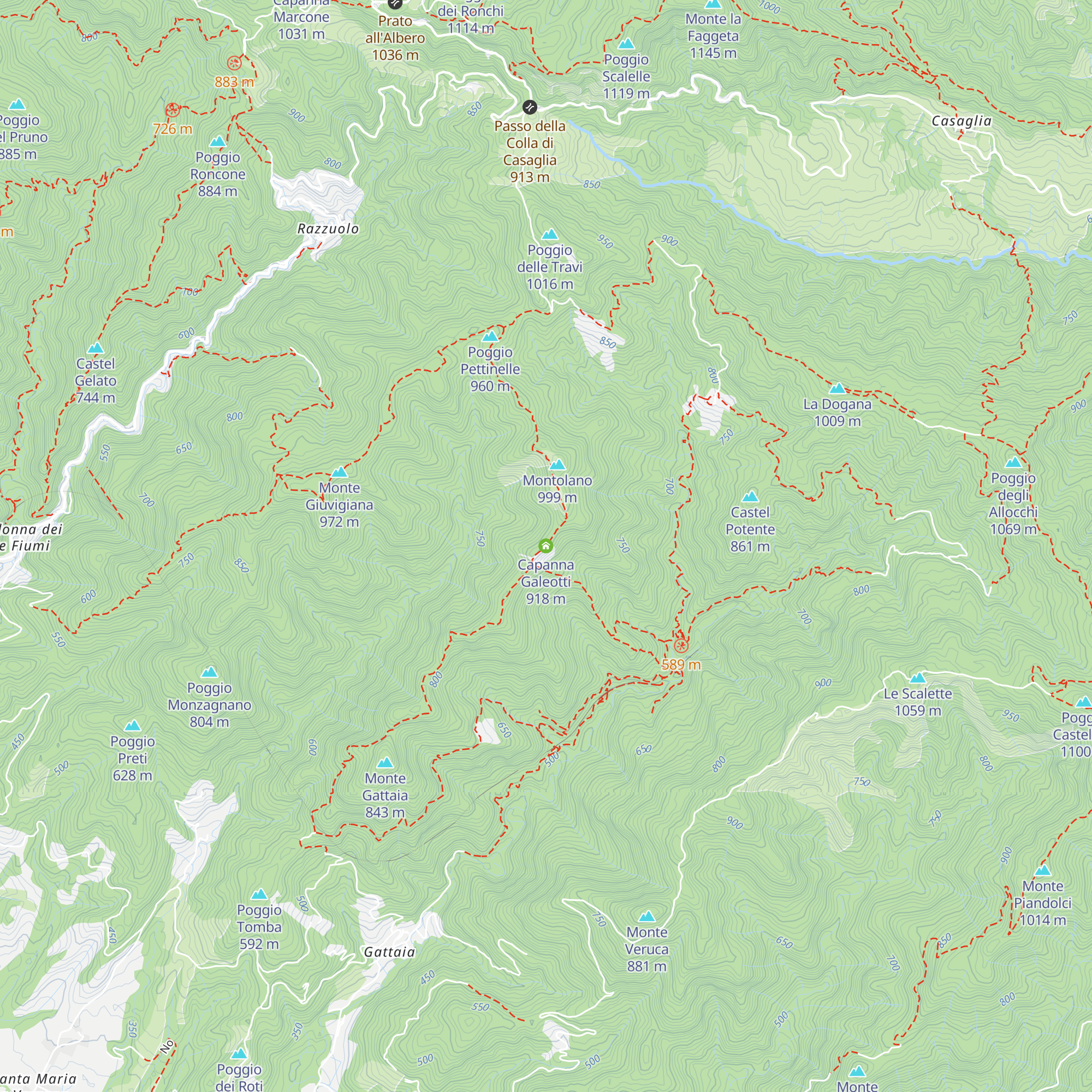 Capanna Galeotti map