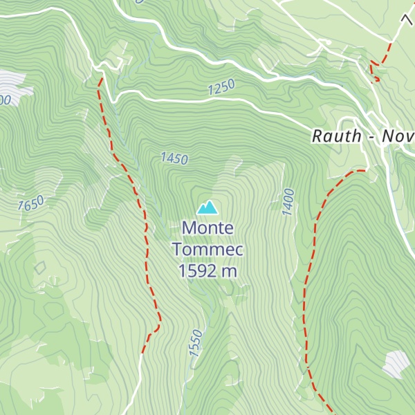 Map of Monte Tommec
