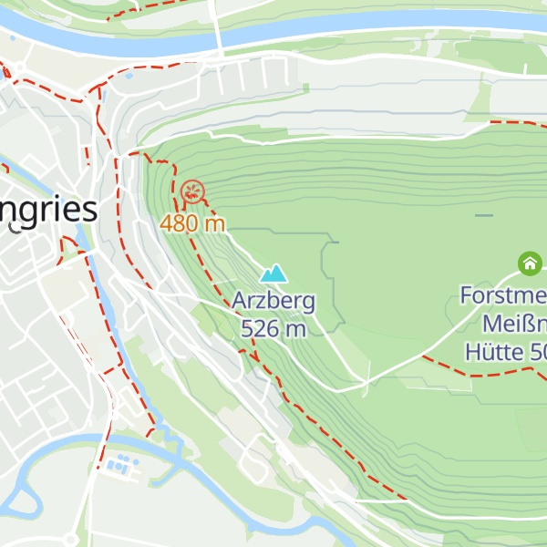 Map of Arzberg