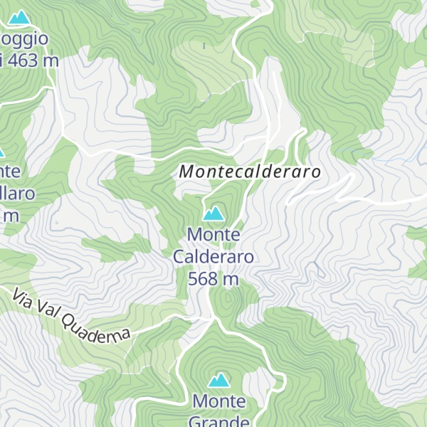 Map of Monte Calderaro