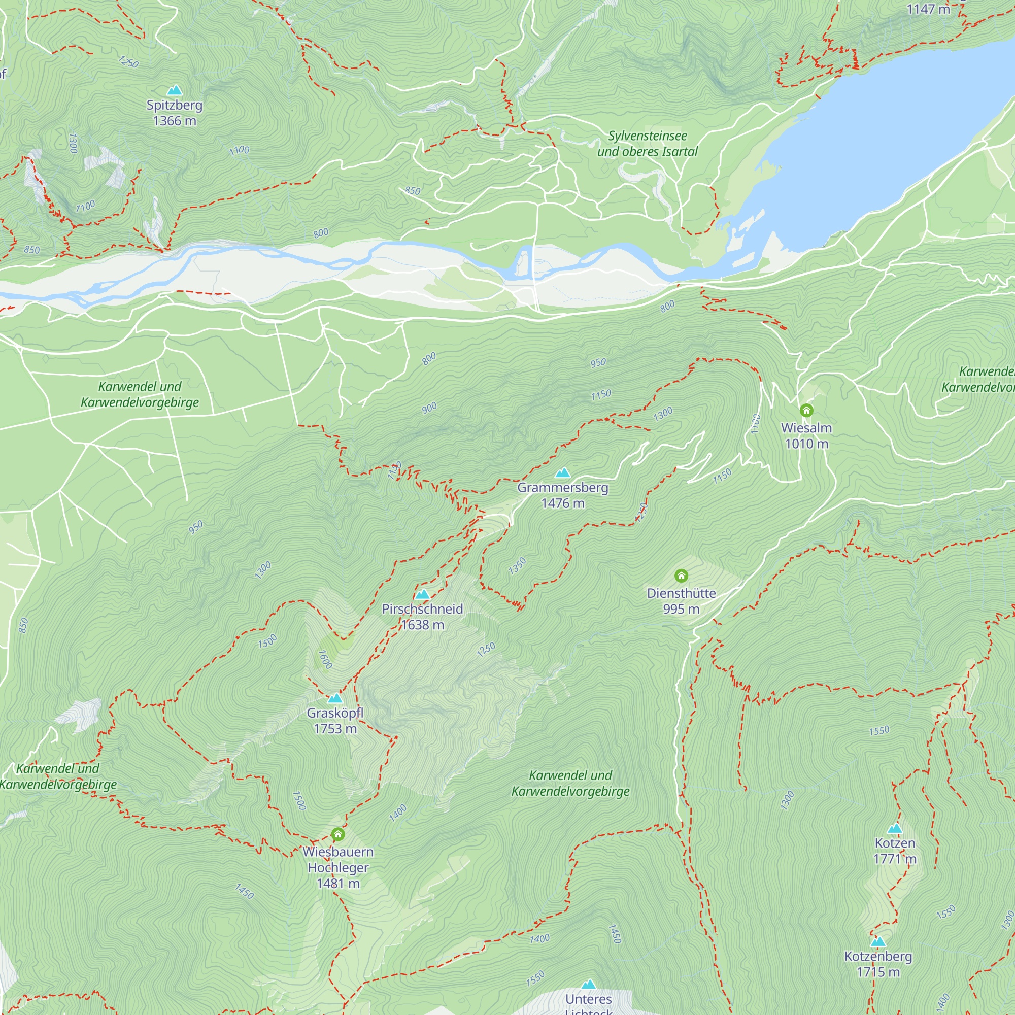 Grammersbergalm map