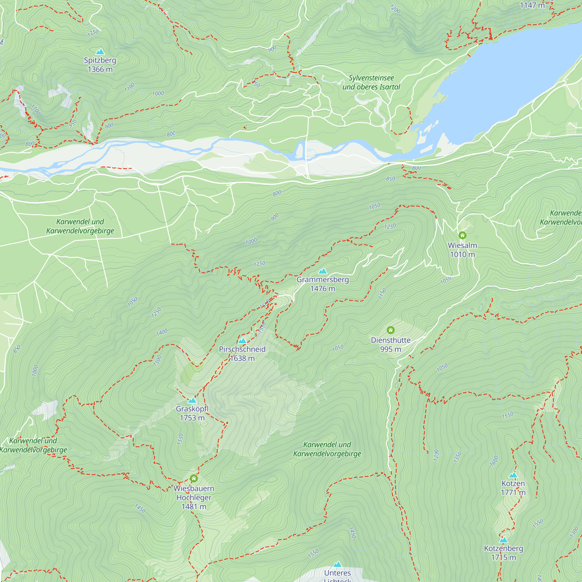 Grammersbergalm map