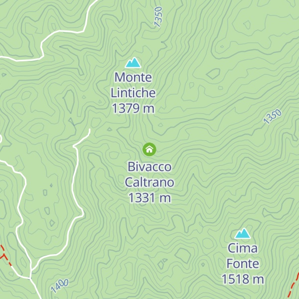 Map of Bivacco Caltrano