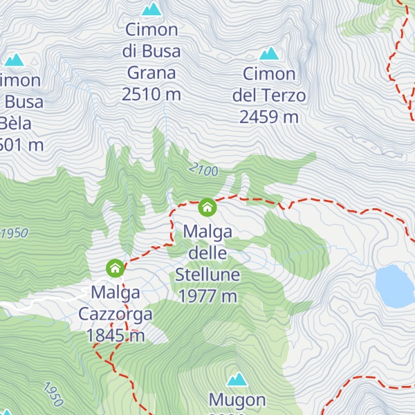 Map of Malga delle Stellune