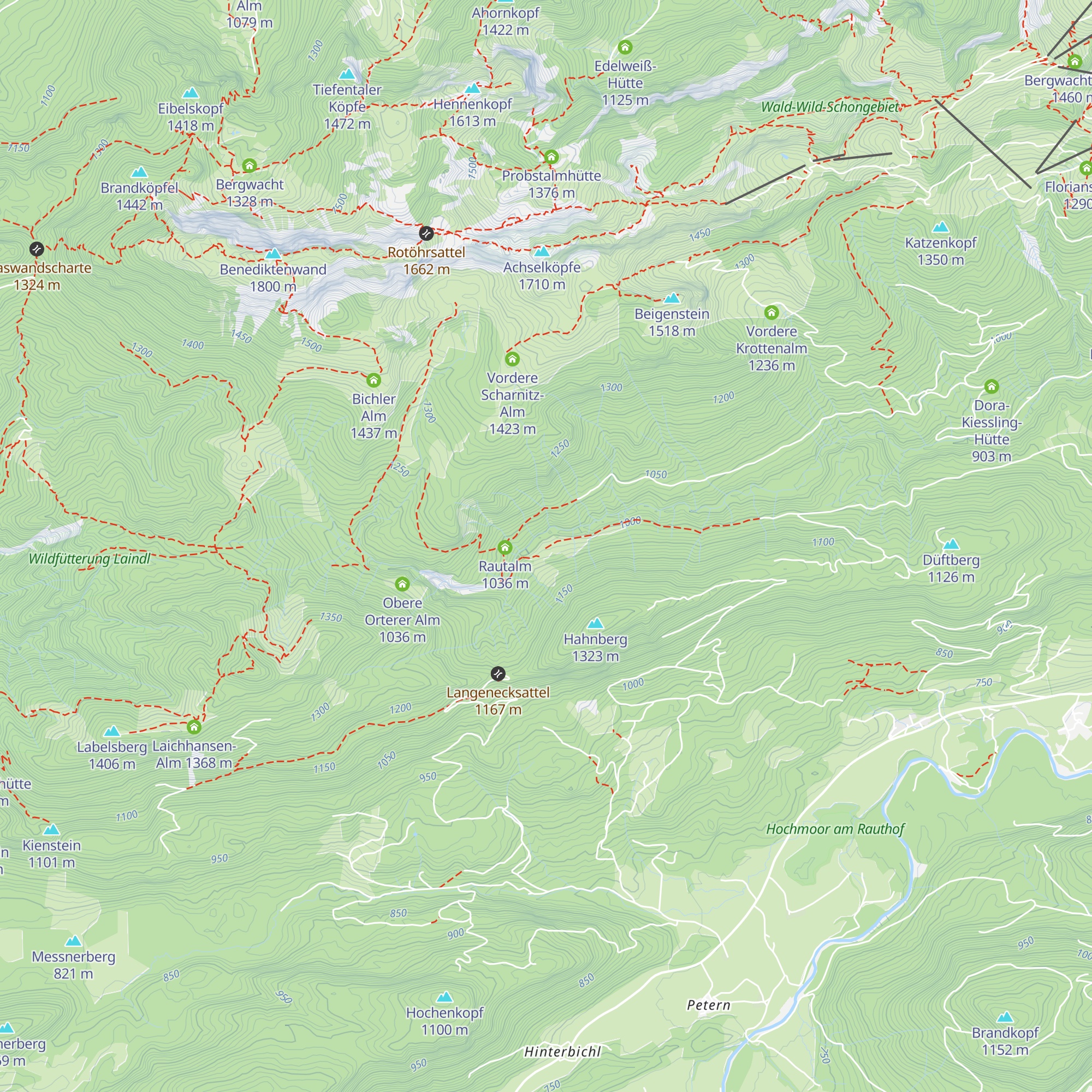 Untere Orterer Alm map